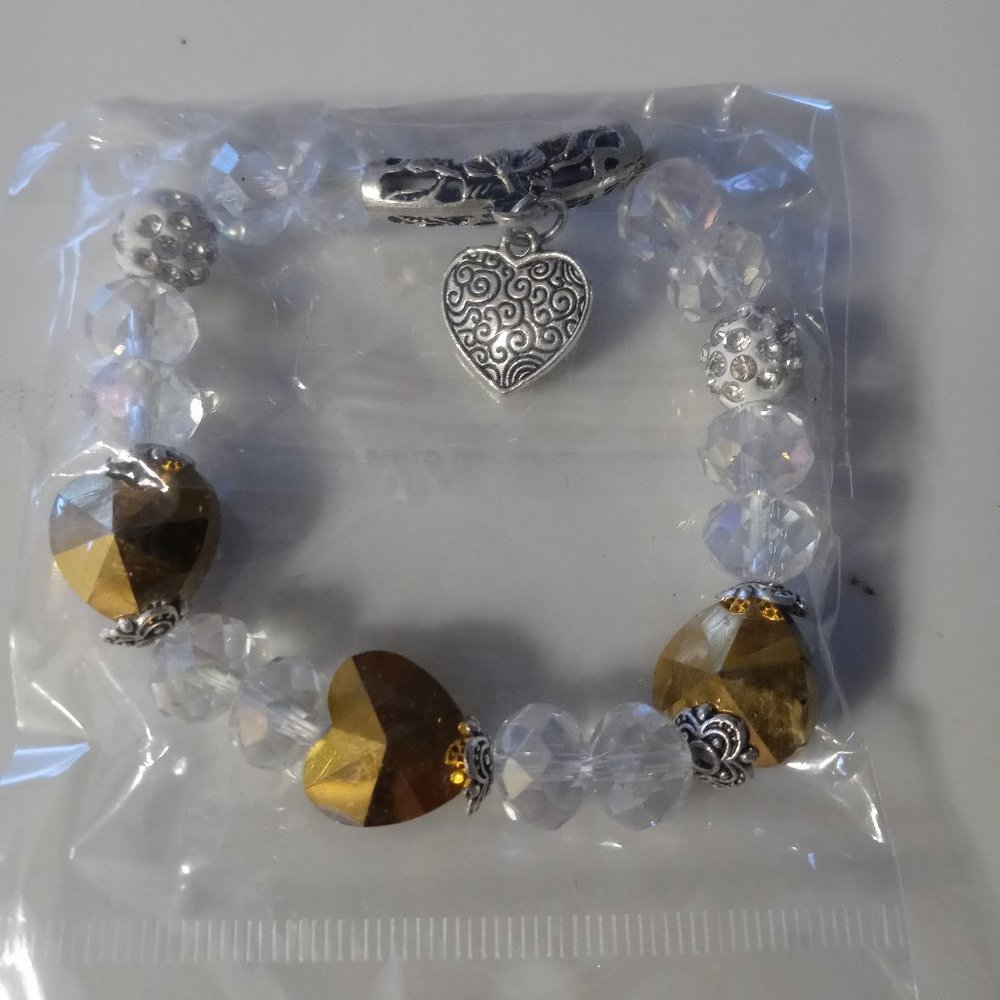 New in package bracelet with heart charm